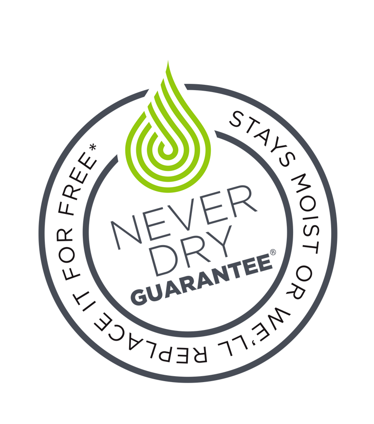 QuikCloth Never Dry Guarantee
